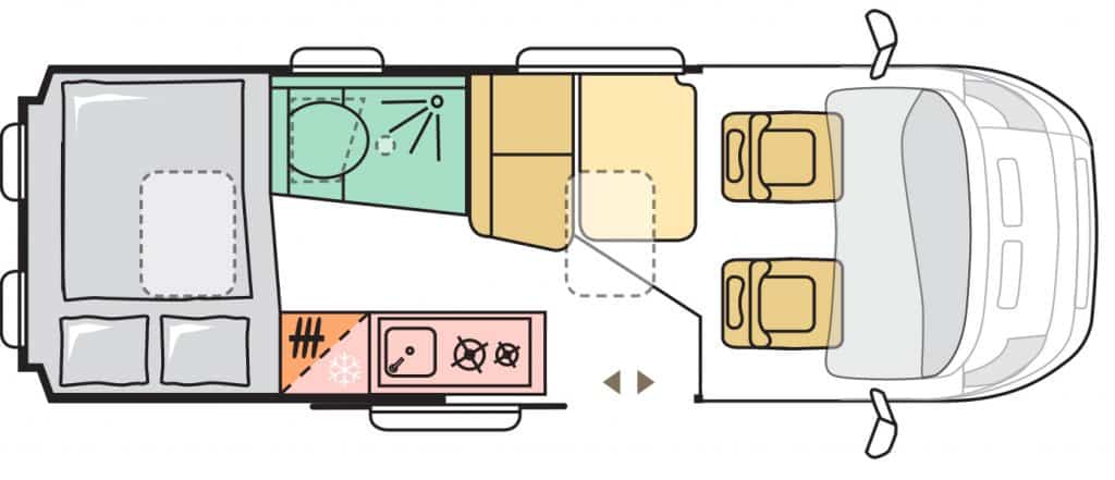 schéma implantation ADRIA Twin 600 SP Titan 